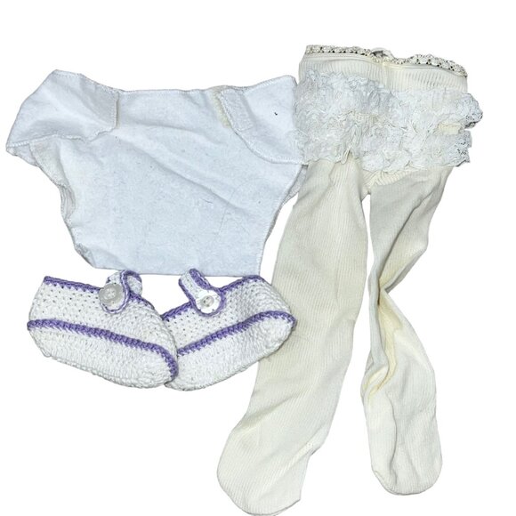 Bitty Baby American Girl Springtime Set 15" Purple Dress Doll Outfit American Gi - Picture 8 of 8